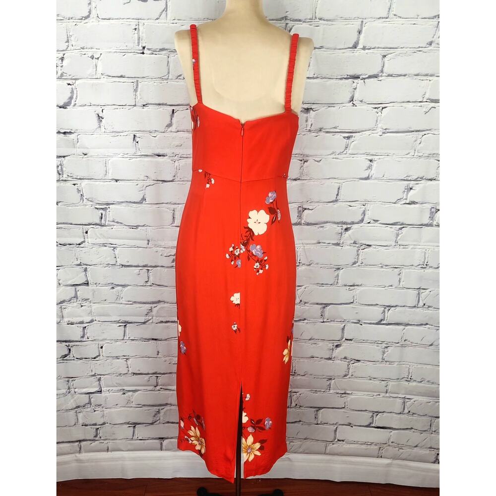 Capulet Revolve Janette Midi Dress size S Red Floral Fairycore Sundress - Picture 3 of 8